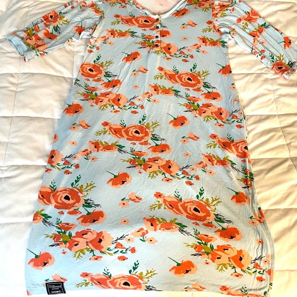 Milkmaid 24/7 Dress🩵🧡